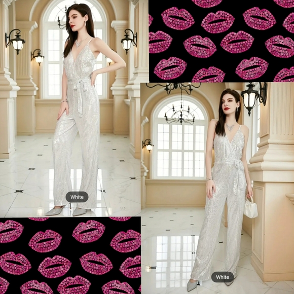 Sexy sequined jumpsuit - Picture 1 of 11